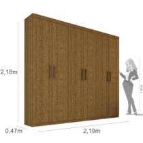 Roupeiro Olimpo - 6 Portas - DV9 Ecommerce