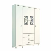 Roupeiro Delicato - 4 Portas c/Pés - DV9 Ecommerce