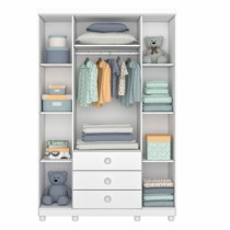 Roupeiro Delicato - 4 Portas c/Pés - DV9 Ecommerce