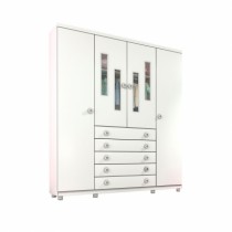 Roupeiro Evolution - 4 Portas c/Pés - DV9 Ecommerce