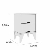 Criado Twister 2 Gavetas-Tcil - DV9 Ecommerce