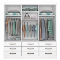 Roupeiro Chicago - 3 Portas c/Pés - DV9 Ecommerce