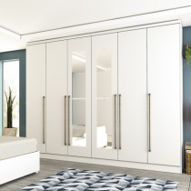 Roupeiro Sevilla - 6 Portas c/Espelho - DV9 Ecommerce