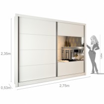 Roupeiro Florida - 2 Portas c/Esp - DV9 Ecommerce