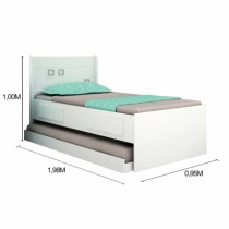 Cama  Solteiro Bibox Mec-Tcil - DV9 Ecommerce