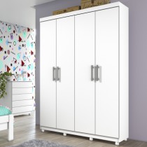 Roupeiro Olimpo - 4 Portas c/Pés - DV9 Ecommerce